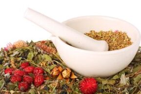 Dried herbs for the treatment of osteochondrosis